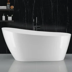 FOLDLIFE Acrylic Freestanding Soaking Bathtub