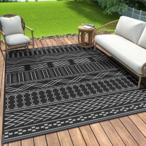 SIXHOME Reversible Indoor Outdoor Rug