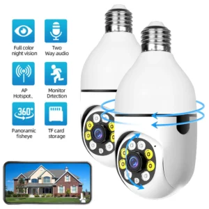 BCOOSS Wireless Light Bulb Security Camera
