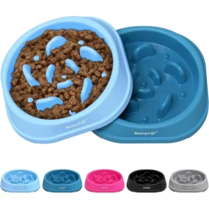 MateeyLife Slow Feeder Dog Bowls Set